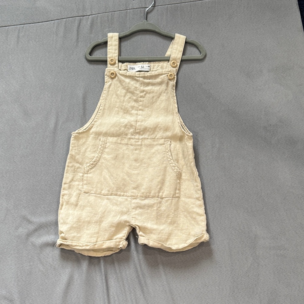 Zara Beige Kids Overalls